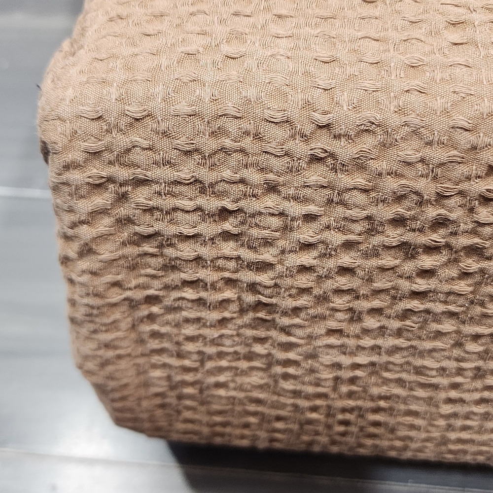 Threshold Burlap Brown Waffle Weave 100% Cotton Duvet Set Full Queen 3pc NEW - Picture 4 of 6